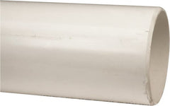 Made in USA - 8" Pipe, 5' Long PVC Unthreaded Plastic Pipe Nipple - 160 Max psi, 7.94" ID x 8-5/8" OD, Schedule 40, White - Americas Industrial Supply