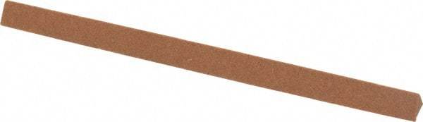 Norton - 4" Long x 1/4" Wide x 1/4" Thick, Aluminum Oxide Sharpening Stone - Triangle, Medium Grade - Americas Industrial Supply