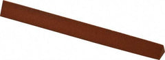 Norton - 4" Long x 3/8" Wide x 3/8" Thick, Aluminum Oxide Sharpening Stone - Triangle, Fine Grade - Americas Industrial Supply