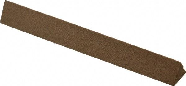 Norton - 4" Long x 1/2" Wide x 1/2" Thick, Aluminum Oxide Sharpening Stone - Triangle, Medium Grade - Americas Industrial Supply