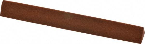 Norton - 4" Long x 1/2" Wide x 1/2" Thick, Aluminum Oxide Sharpening Stone - Triangle, Fine Grade - Americas Industrial Supply