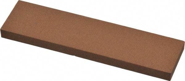 Norton - 4" Long x 1" Wide x 1/4" Thick, Aluminum Oxide Sharpening Stone - Rectangle, Medium Grade - Americas Industrial Supply