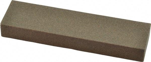 Norton - 4" Long x 1" Wide x 1/2" Thick, Aluminum Oxide Sharpening Stone - Rectangle, Coarse Grade - Americas Industrial Supply