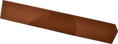 Norton - 6" Long x 1" Wide x 1" Thick, Aluminum Oxide Sharpening Stone - Triangle, Fine Grade - Americas Industrial Supply