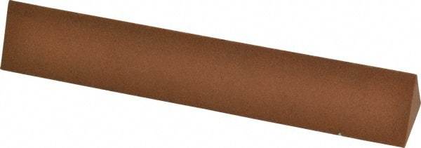 Norton - 6" Long x 1" Wide x 1" Thick, Aluminum Oxide Sharpening Stone - Triangle, Medium Grade - Americas Industrial Supply