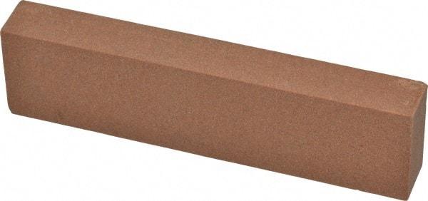 Norton - 4" Long x 1" Wide x 1/2" Thick, Aluminum Oxide Sharpening Stone - Rectangle, Medium Grade - Americas Industrial Supply