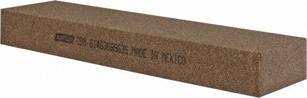 Norton - 8" Long x 2" Wide x 1" Thick, Aluminum Oxide Sharpening Stone - Rectangle, Coarse Grade - Americas Industrial Supply
