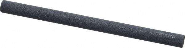 Norton - 4" Long x 1/4" Diam x 1/4" Thick, Silicon Carbide Sharpening Stone - Round, Medium Grade - Americas Industrial Supply