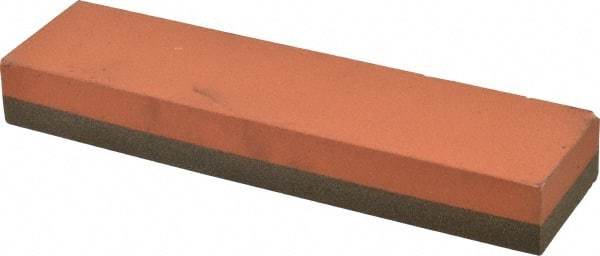 Norton - 8" Long x 2" Wide x 1" Thick, Aluminum Oxide Sharpening Stone - Rectangle, Coarse, Fine Grade - Americas Industrial Supply