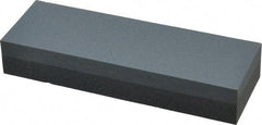 Norton - 6" Long x 2" Wide x 1" Thick, Silicon Carbide Sharpening Stone - Rectangle, Coarse, Fine Grade - Americas Industrial Supply