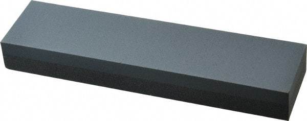 Norton - 8" Long x 2" Wide x 1" Thick, Silicon Carbide Sharpening Stone - Rectangle, Coarse, Fine Grade - Americas Industrial Supply