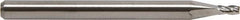 M.A. Ford - 3/32", 3/16" LOC, 1/8" Shank Diam, 1-1/2" OAL, 4 Flute, Solid Carbide Square End Mill - Single End, TiN Finish, Spiral Flute, 30° Helix, Centercutting, Right Hand Cut, Right Hand Flute - Americas Industrial Supply