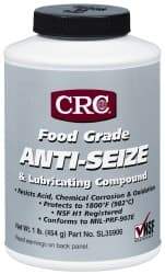 CRC - 16 oz Bottle High Temperature Anti-Seize Lubricant - Aluminum, -65 to 1,800°F, Opaque Off-White, Food Grade, Water Resistant - Americas Industrial Supply