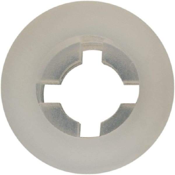 Made in USA - #4 Screw, 0.102" ID, Nylon Internal Tooth Lock Washer - 17/64" OD, Grade 6/6 - Americas Industrial Supply