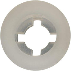 Made in USA - #4 Screw, 0.102" ID, Nylon Internal Tooth Lock Washer - 17/64" OD, Grade 6/6 - Americas Industrial Supply