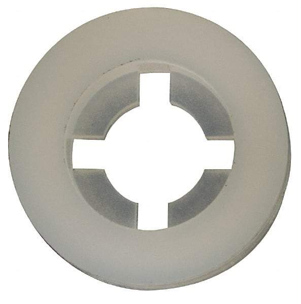 Made in USA - #6 Screw, 0.128" ID, Nylon Internal Tooth Lock Washer - 21/64" OD, Grade 6/6 - Americas Industrial Supply