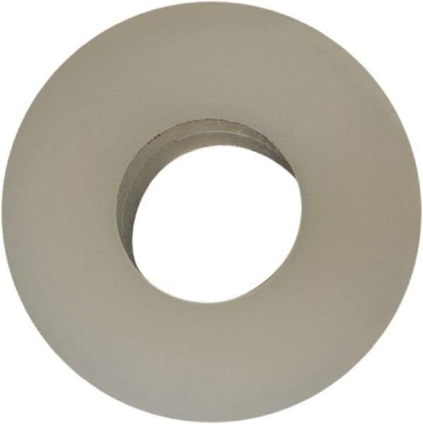 Made in USA - #6 Screw, Grade 6/6 Nylon Standard Flat Washer - 3.56mm ID x 5/16" OD, 1.57mm Thick - Americas Industrial Supply