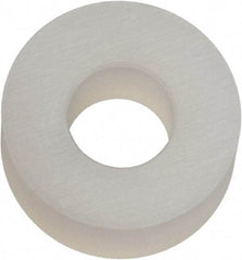 Made in USA - #6 Screw, Grade 6/6 Nylon Standard Flat Washer - 3.56mm ID x 5/16" OD, 3.18mm Thick - Americas Industrial Supply
