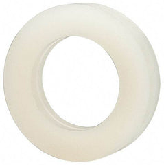 Made in USA - 3/8" Screw, Grade 6/6 Nylon Standard Flat Washer - 9.65mm ID x 5/8" OD, 3.18mm Thick - Americas Industrial Supply