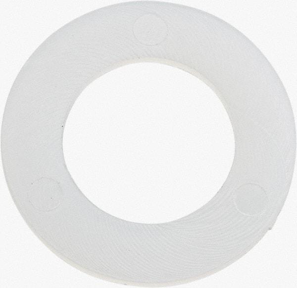 Made in USA - 7/16" Screw, Grade 6/6 Nylon Standard Flat Washer - 11.25mm ID x 3/4" OD, 0.81mm Thick - Americas Industrial Supply
