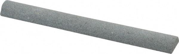 Value Collection - Half Round, Aluminum Oxide, Toolroom Finishing Stick - 4" Long x 1/2" Wide, Medium Grade - Americas Industrial Supply