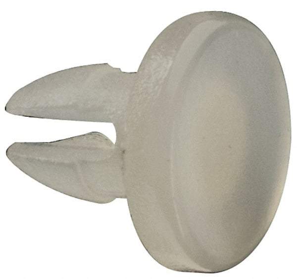 Made in USA - 0.09" Hole Diam, 0.179" OAL, Split Shank, Nylon Panel Rivet - 0.141" Length Under Head, 0.066" Material Thickness, 3/16" Head Diam - Americas Industrial Supply