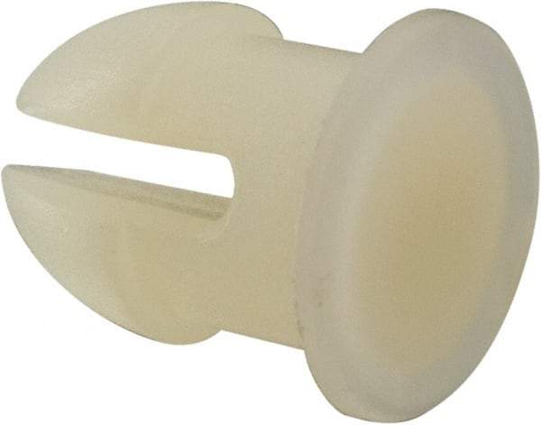 Made in USA - 0.255" Hole Diam, 0.415" OAL, Split Shank, Nylon Panel Rivet - 0.382" Length Under Head, 0.197" Material Thickness, 11/32" Head Diam - Americas Industrial Supply