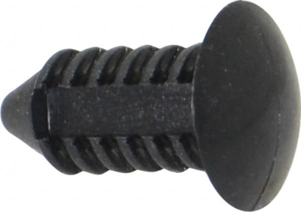 Made in USA - 3/16" Hole Diam, Ratchet Shank, Nylon Panel Rivet - Americas Industrial Supply