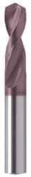 Guhring - 0.3579" 130° Parabolic Flute Powdered Metal Screw Machine Drill Bit - FIREX Finish, Right Hand Cut, 40mm Flute Length, 84mm OAL, Cone Relief Point, Straight Shank - Americas Industrial Supply