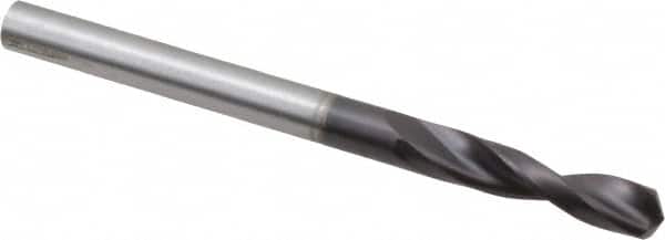 Guhring - 0.1732" 130° Parabolic Flute Powdered Metal Screw Machine Drill Bit - FIREX Finish, Right Hand Cut, 0.9449" Flute Length, 2.2835" OAL, Standard Point, Straight Shank - Americas Industrial Supply