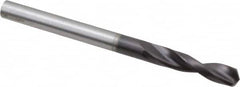 Guhring - 0.1732" 130° Parabolic Flute Powdered Metal Screw Machine Drill Bit - FIREX Finish, Right Hand Cut, 0.9449" Flute Length, 2.2835" OAL, Standard Point, Straight Shank - Americas Industrial Supply