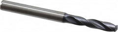 Kennametal - 5.1mm 140° Spiral Flute Solid Carbide Screw Machine Drill Bit - Multilayer TiAlN Finish, Right Hand Cut, 28mm Flute Length, 66mm OAL, Standard Point, Straight Shank, Through Coolant - Americas Industrial Supply