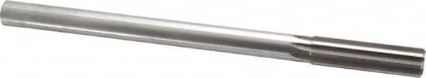Made in USA - 0.6245" High Speed Steel 8 Flute Chucking Reamer - Straight Flute, 0.5615" Straight Shank, 2-1/4" Flute Length, 9" OAL - Americas Industrial Supply