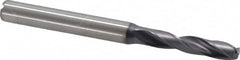 Kennametal - 3/16" 140° Spiral Flute Solid Carbide Screw Machine Drill Bit - Americas Industrial Supply
