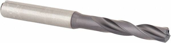 Kennametal - 1/4" 140° Spiral Flute Solid Carbide Screw Machine Drill Bit - Americas Industrial Supply