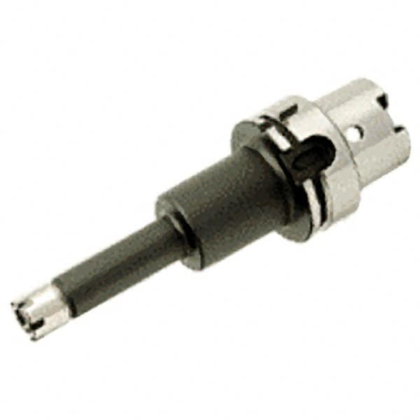 Iscar - 1mm to 13mm Capacity, 100mm Projection, HSK63A Hollow Taper, ER20 Collet Chuck - 0.0001" TIR, Through-Spindle - Exact Industrial Supply