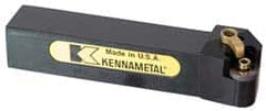 Kennametal - MRGN, Right Hand Cut, 15° Lead Angle, 25mm Shank Height x 25mm Shank Width, Negative Rake Indexable Turning Toolholder - 150mm OAL, RN..1204 Insert Compatibility, Series Kenloc - Americas Industrial Supply
