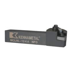 Kennametal - MCLN, Left Hand Cut, 5° Lead Angle, 3/4" Shank Height x 3/4" Shank Width, Negative Rake Indexable Turning Toolholder - 4" OAL, CN..43. Insert Compatibility, Series Kenloc - Americas Industrial Supply