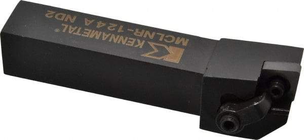 Kennametal - MCLN, Right Hand Cut, 5° Lead Angle, 3/4" Shank Height x 3/4" Shank Width, Negative Rake Indexable Turning Toolholder - 4" OAL, CN..43. Insert Compatibility, Series Kenloc - Americas Industrial Supply
