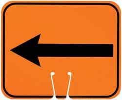 NMC - Left Arrow (Graphic), Plastic Fire and Exit Sign - 12-3/4" Wide x 10-1/2" High - Americas Industrial Supply
