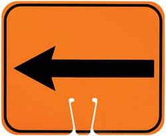 NMC - Left Arrow (Graphic), Plastic Fire and Exit Sign - 12-3/4" Wide x 10-1/2" High - Americas Industrial Supply