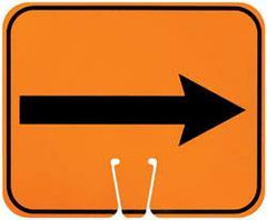 NMC - Right Arrow (Graphic), Plastic Fire and Exit Sign - 12-3/4" Wide x 10-1/2" High - Americas Industrial Supply