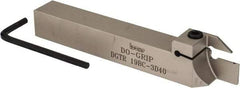 Iscar - External Thread, 0.787" Max Depth of Cut, 3mm Min Groove Width, 6" OAL, Right Hand Indexable Grooving Cutoff Toolholder - 3/4" Shank Height x 3/4" Shank Width, DG.C 3.. Insert Style, DGT Toolholder Style, Series Do-Grip - Americas Industrial Supply