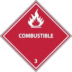 NMC - Combustible DOT Shipping Label - 4" High x 4" Wide - Americas Industrial Supply