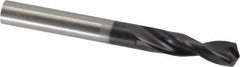 Guhring - 0.315" 130° Parabolic Flute Powdered Metal Screw Machine Drill Bit - FIREX Finish, Right Hand Cut, 1.4567" Flute Length, 3.1102" OAL, Standard Point, Straight Shank - Americas Industrial Supply