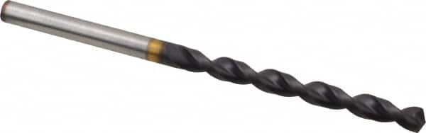 Guhring - #18 130° Powdered Metal Jobber Drill - FIREX Finish, Right Hand Cut, Parabolic Flute, Straight Shank, 3-5/32" OAL, Cone Relief Point - Americas Industrial Supply