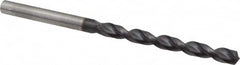 Guhring - 0.1929" 130° Powdered Metal Jobber Drill - FIREX Finish, Right Hand Cut, Parabolic Flute, Straight Shank, 3-3/8" OAL, Cone Relief Point - Americas Industrial Supply