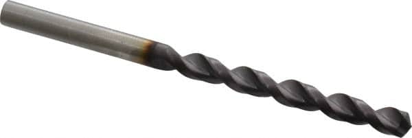 Guhring - 0.2087" 130° Powdered Metal Jobber Drill - FIREX Finish, Right Hand Cut, Parabolic Flute, Straight Shank, 3-3/8" OAL, Cone Relief Point - Americas Industrial Supply