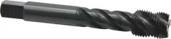 OSG - 5/8-18 UNF 4 Flute 2B Modified Bottoming Spiral Flute Tap - Vanadium High Speed Steel, Oxide Finish, 100mm OAL, Right Hand Flute, Right Hand Thread, Series 220 - Americas Industrial Supply