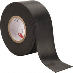 3M - 1-1/2" x 20', Black Rubber Electrical Tape - Series 77, 30 mil Thick - Americas Industrial Supply